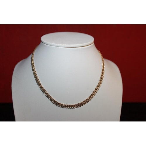 107 - 1 x 9ct gold italian gold necklace herringbone style