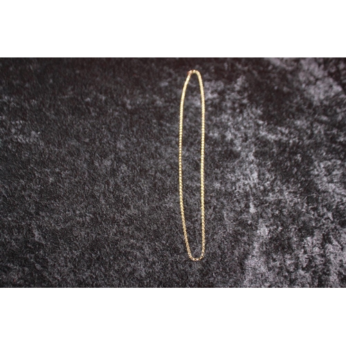 119 - 1 x 9ct gold round curb 24 inch necklace