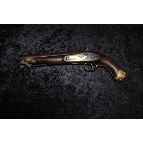 135 - 1 x circa 1700,s flintlock duelling pistol