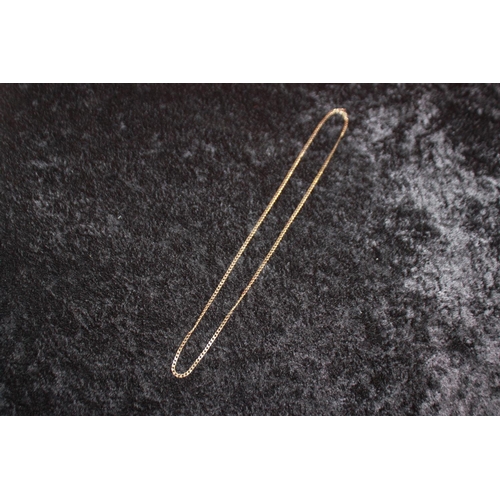 149 - 1 x 9ct gold flat link necklace