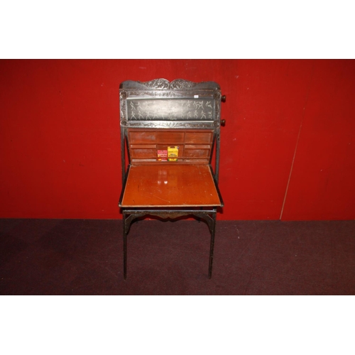 2 - 1 x child’s Edwardian play and learning scroll desk