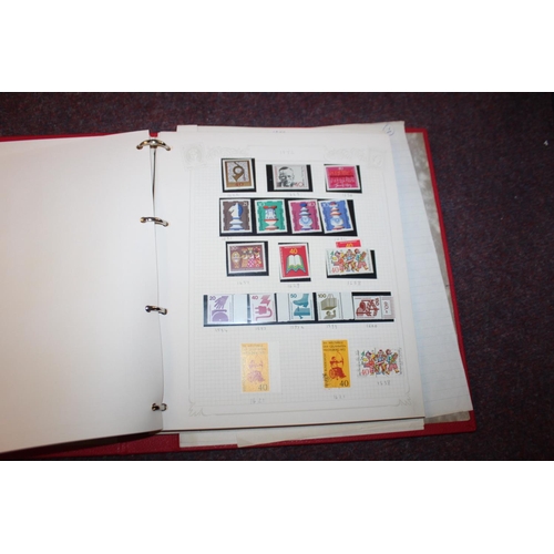 295 - 1 x stamp album containing west Germany stamps 1960 -1982