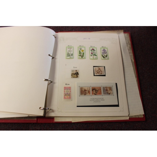 295 - 1 x stamp album containing west Germany stamps 1960 -1982