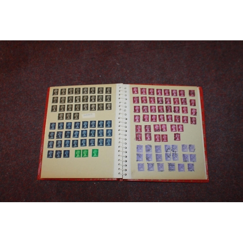 296 - 1 x stamp album containing British single stamps various dates