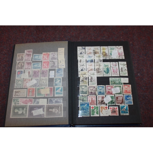 307 - 1 x stamp album containing polish stamps 1925 onwards