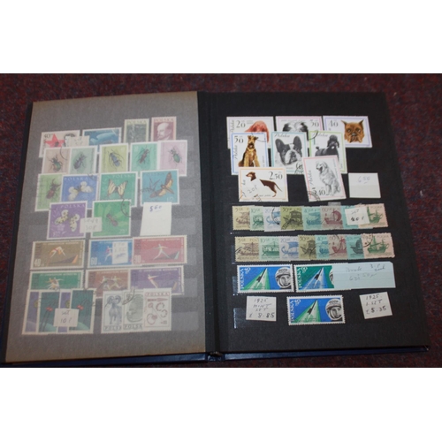 307 - 1 x stamp album containing polish stamps 1925 onwards