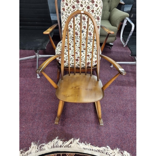 161 - One Ercol cowhorn rocking chair