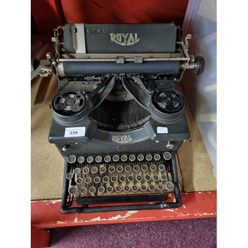 339 - One Royal Vintage black typewriter