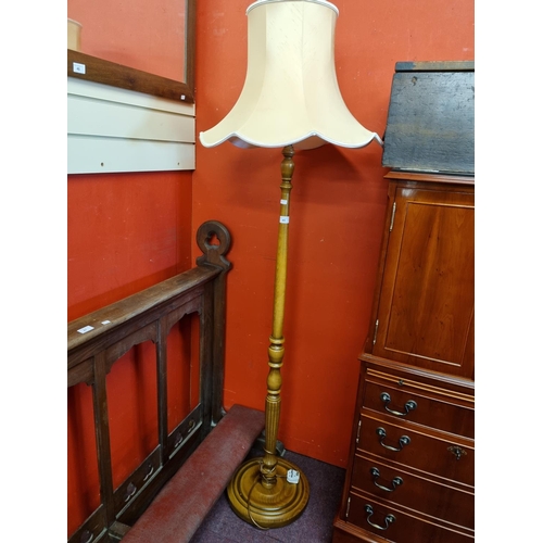 45 - One 1960s wooden standard lamp