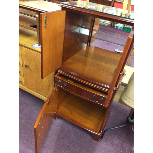 93 - One modern single drawer cupboard drinks cabinet