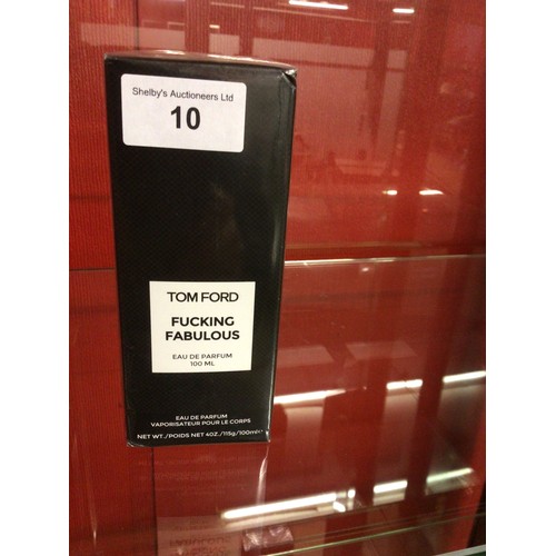 10 - one boxed seald tom ford f£$%^& fabulous eau de parfum 100 ml