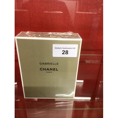 28 - one new sealed in box chanel gabrielle eau de parfum 100 ml