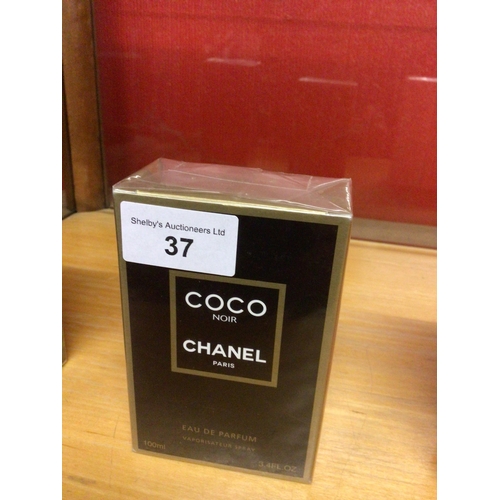 37 - one new in box sealed chanel coco noir eau de parfum 100 ml