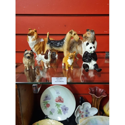 426 - 7 x various beswick pottery animal figures