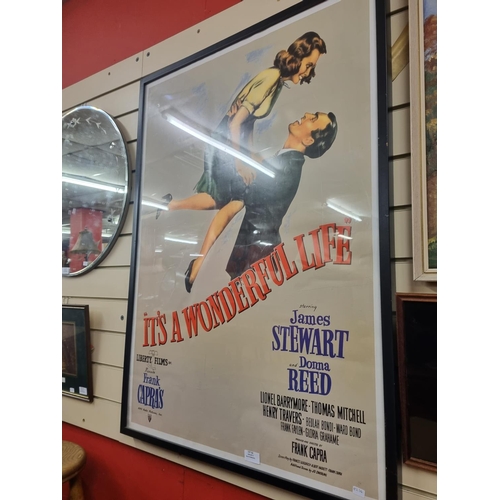 62 - 1 x it’s a wonderful life liberty films poster in frame