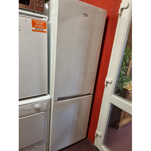 1 - 1 x beko large fridge and freezer in white