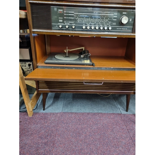 12 - 1 x grundig record player stereo system in unit 1970s...