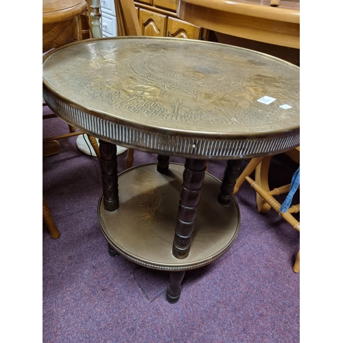 186 - 1x brass ocassional table