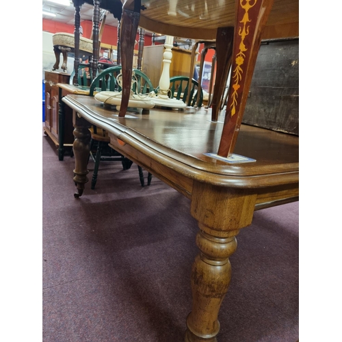 193 - 1x mahogany 1 leaf victorian dining table