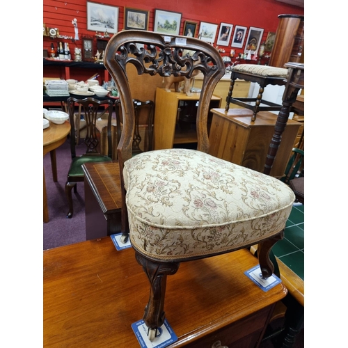 197 - 1x victorian nursing chair