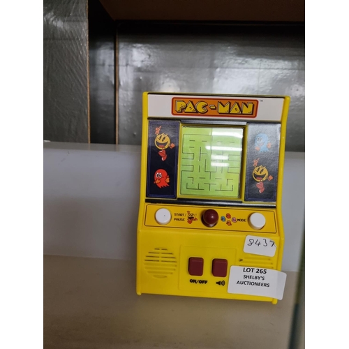 265 - 1x pacman portable game (in working order)