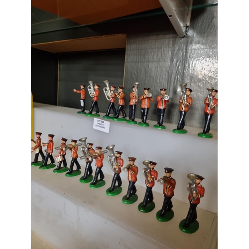 266 - Selection of plastic made in hongkong soldier band figures