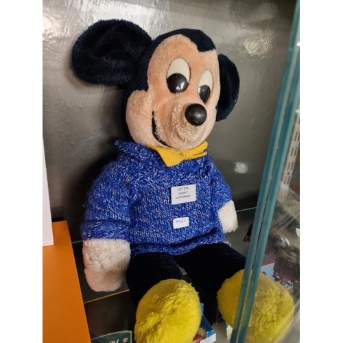 276 - 1960s california mickey mouse plushie toy