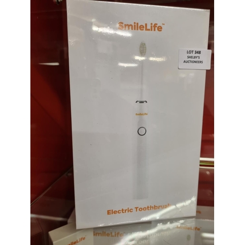 348 - 1x smilelife electric toothbrush (sealed in box)