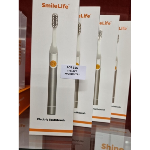 356 - 4x smilelife electric toothbrush (sealed in box)