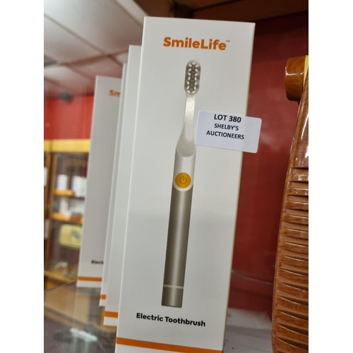 380 - 4x smilelife electric toothbrush (sealed in box)