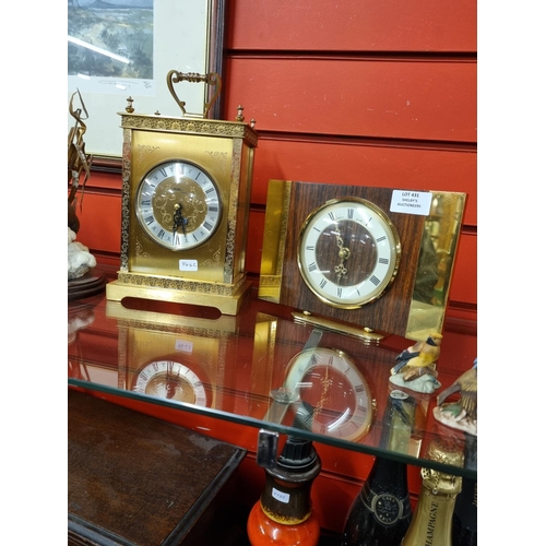 431 - 2x vintage clocks (kerridge clock)