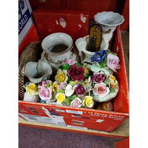 503 - 1 x box of pottery ware items