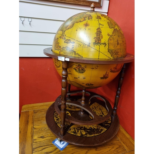 59 - Vintage globe cocktail cabinet...