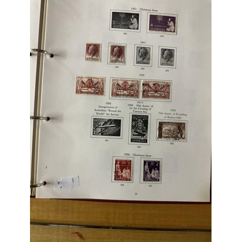 107 - 1x australian stamp album containing various australian stamps