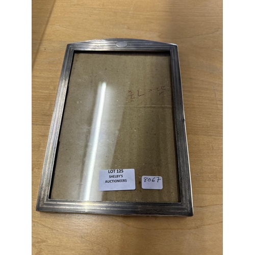 125 - 1x silver hallmarked photoframe