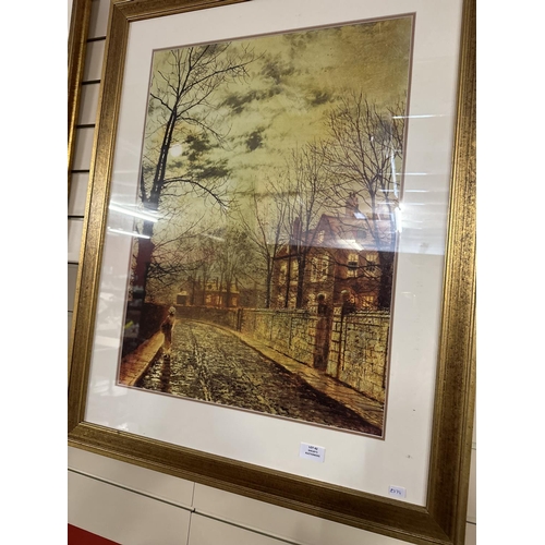 42 - 1x moonlit road print by john Atkinson Grimshaw