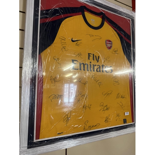 50 - 1x arsenal signed football shirt with certificate of authenticity 2005