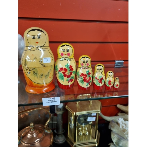 270 - 1x set of russian doll figures