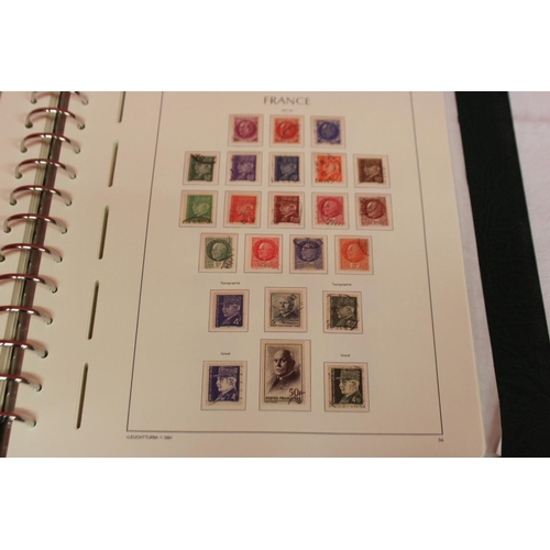 227 - 1 x leuchtturn lighthouse faro phare album containing  French stamps from 1849 to 1960 ref book 15