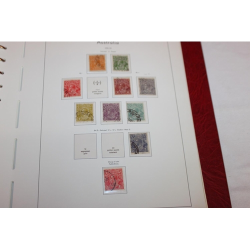 229A - 1x stamp album containing Australian stamps dating from 1913 0nwards