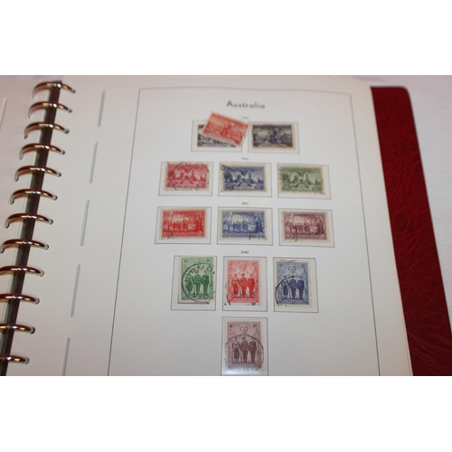 229A - 1x stamp album containing Australian stamps dating from 1913 0nwards