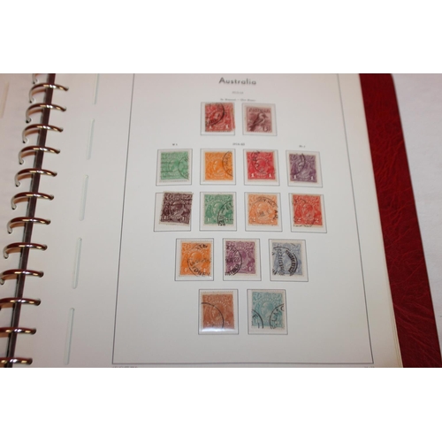 229A - 1x stamp album containing Australian stamps dating from 1913 0nwards