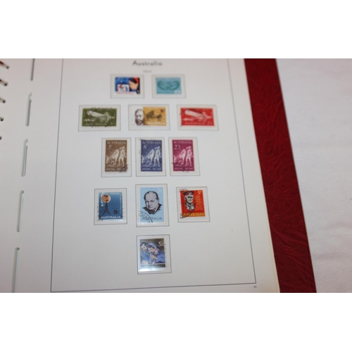 229A - 1x stamp album containing Australian stamps dating from 1913 0nwards