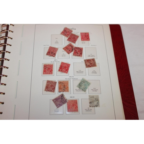 229A - 1x stamp album containing Australian stamps dating from 1913 0nwards