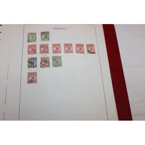 229A - 1x stamp album containing Australian stamps dating from 1913 0nwards