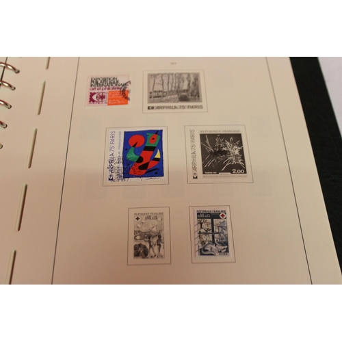 231 - 1 x leuchtturm lighthouse faro phare stamp album containing french stamps from 1971-1987 reference 1... 