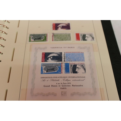 231 - 1 x leuchtturm lighthouse faro phare stamp album containing french stamps from 1971-1987 reference 1... 