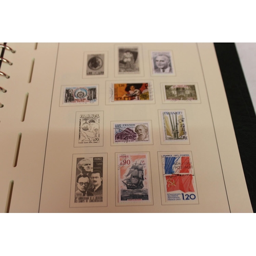 231 - 1 x leuchtturm lighthouse faro phare stamp album containing french stamps from 1971-1987 reference 1... 