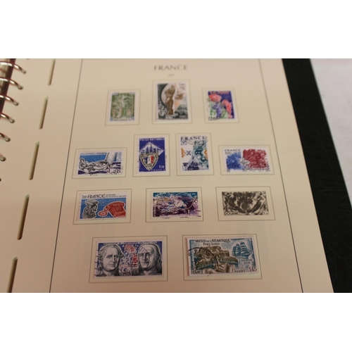 231 - 1 x leuchtturm lighthouse faro phare stamp album containing french stamps from 1971-1987 reference 1... 