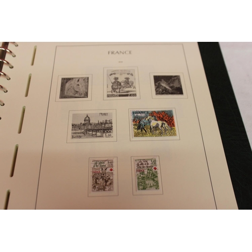 231 - 1 x leuchtturm lighthouse faro phare stamp album containing french stamps from 1971-1987 reference 1... 